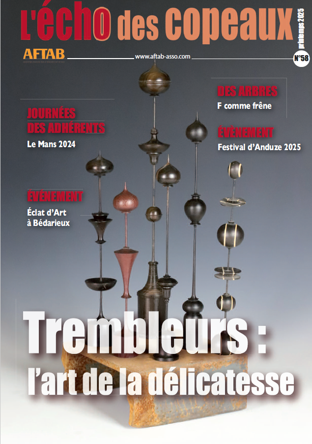 Couverture de l'écho des copeaux 58 : Trembleurs, l'art de la délicatesse